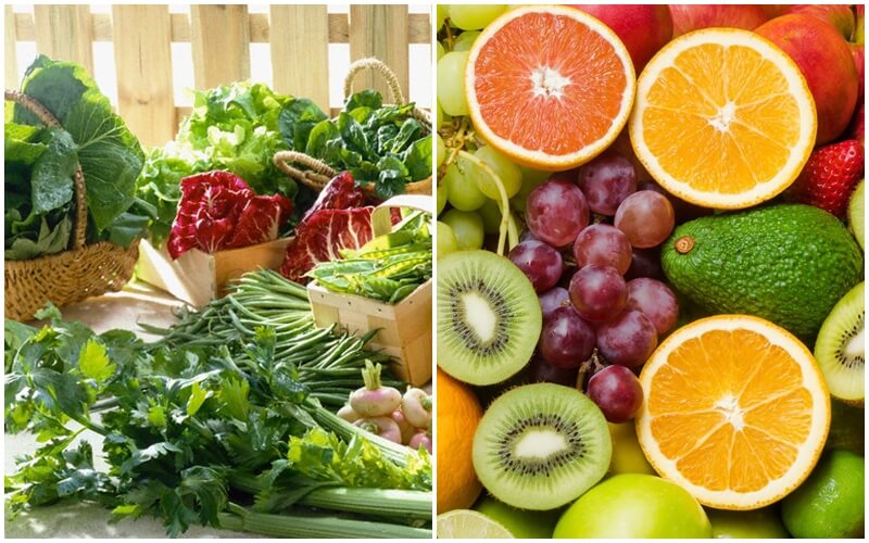 Ăn nhiều rau củ, trái cây giúp da mau lành, hạn chế nốt ruồi xuất hiện lại