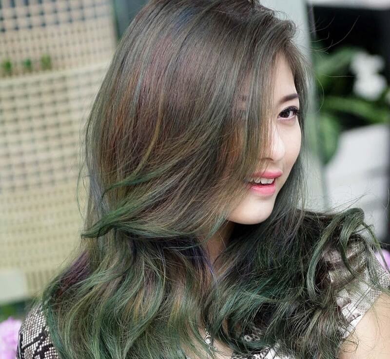 Top 10 kiểu tóc màu xanh rêu đẹp Hot nhất 2022