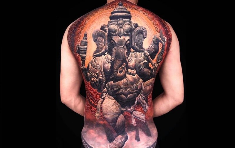 Hình xăm voi thần Ganesha Thái Lan dcgr tiktokmentor learnontiktok    TikTok