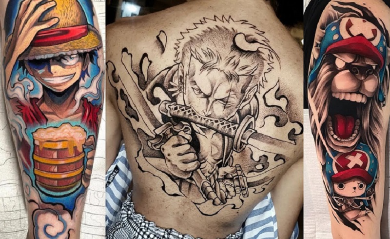 300 mẫu hình xăm One Piece đẹp Ý nghĩa Tattoo One Piece  Trường THPT Hòa  Minh