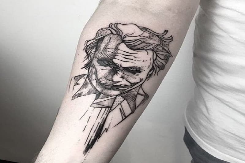 99 Hình Xăm Joker Trắng Đen Đẹp Tattoo Joker Đen Trắng Chất