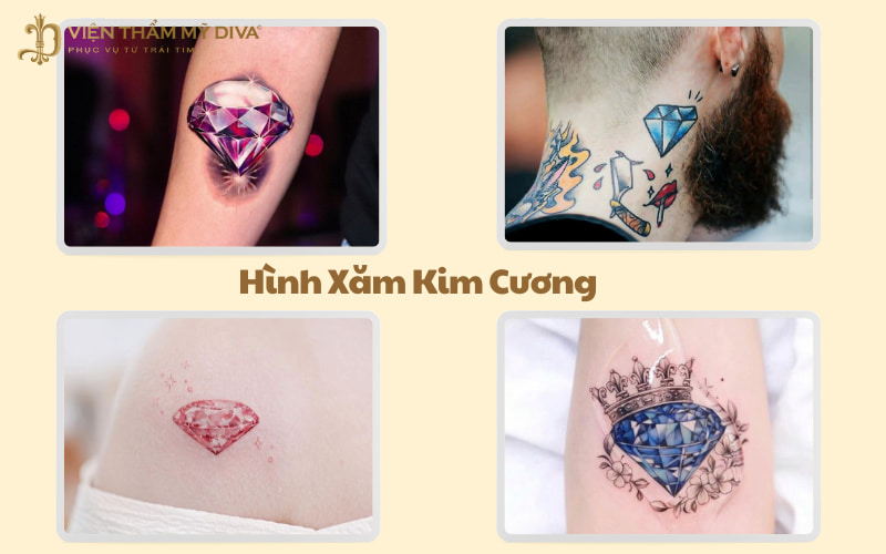 99+ Hình Xăm Kim Cương: Nhỏ Đẹp, Đơn Giản, Ý Nghĩa