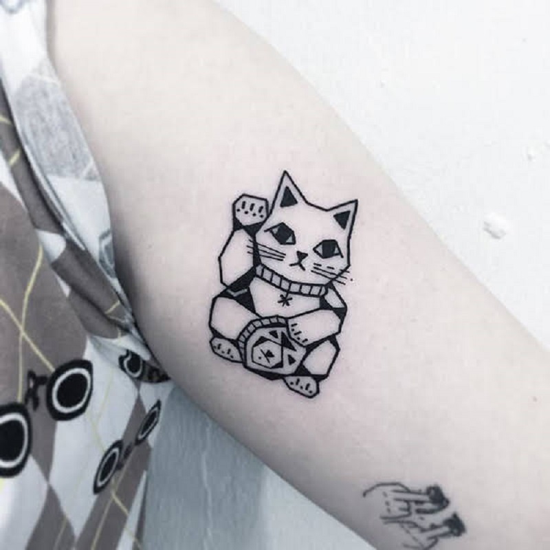 19 hình xăm con mèo nhỏ siêu dễ thươngPhần 2  Hình xăm đùi Hình xăm  ngầu Kitty tattoos