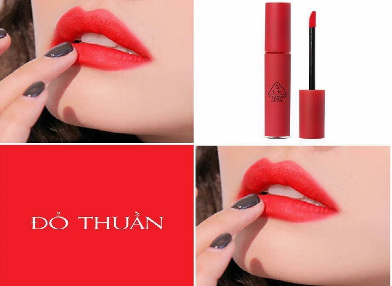 Son kem 3CE Velvet Lip Tint đỏ thuần