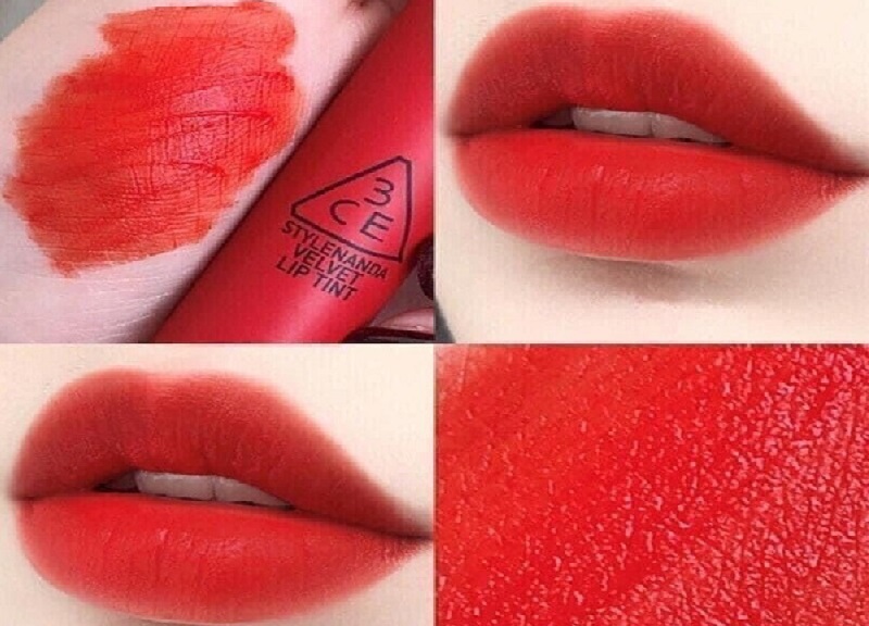 Son kem 3CE Velvet Lip Tint đỏ cam