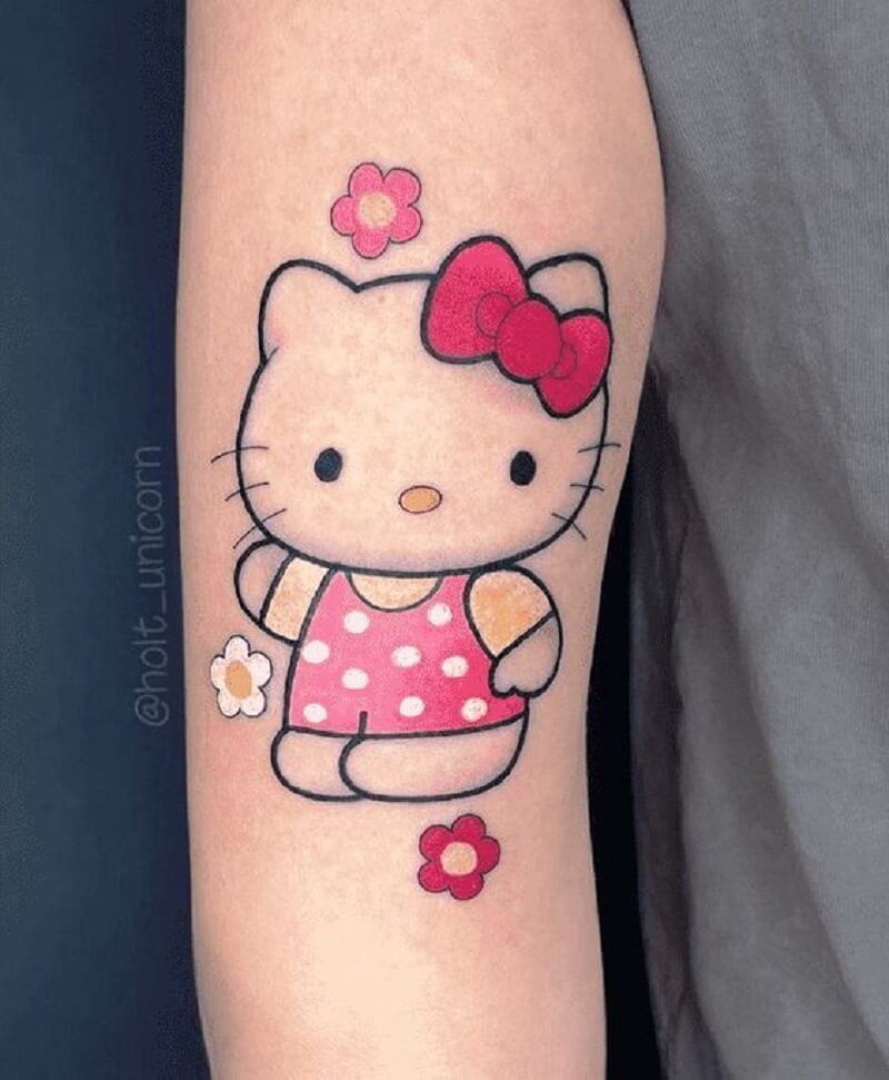 99+ Hình Xăm Hello Kitty: Đẹp, Ngầu Chất, Dễ Thương 2