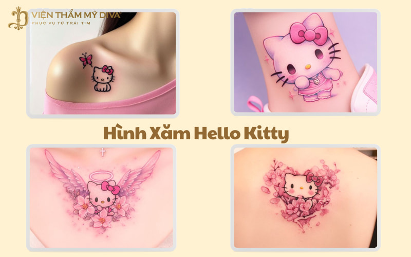 99+ Hình Xăm Hello Kitty: Đẹp, Ngầu Chất, Dễ Thương