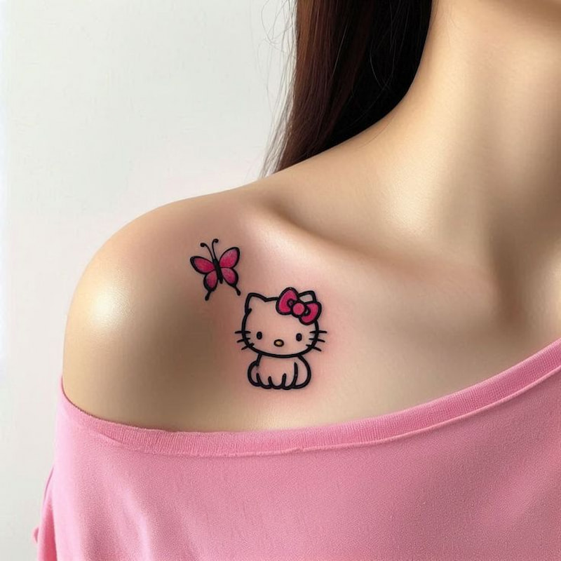 99+ Hình Xăm Hello Kitty: Đẹp, Ngầu Chất, Dễ Thương 4