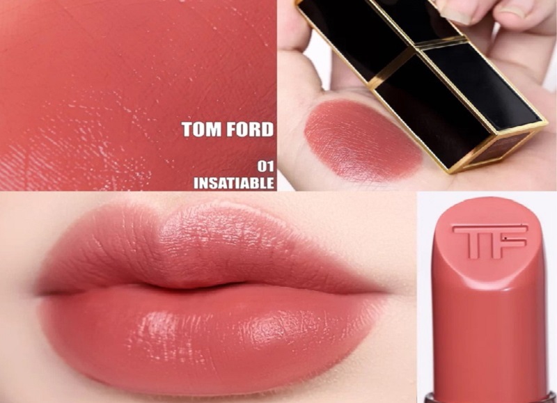 Son Tom Ford 01 có màu hồng cam đất nữ tính