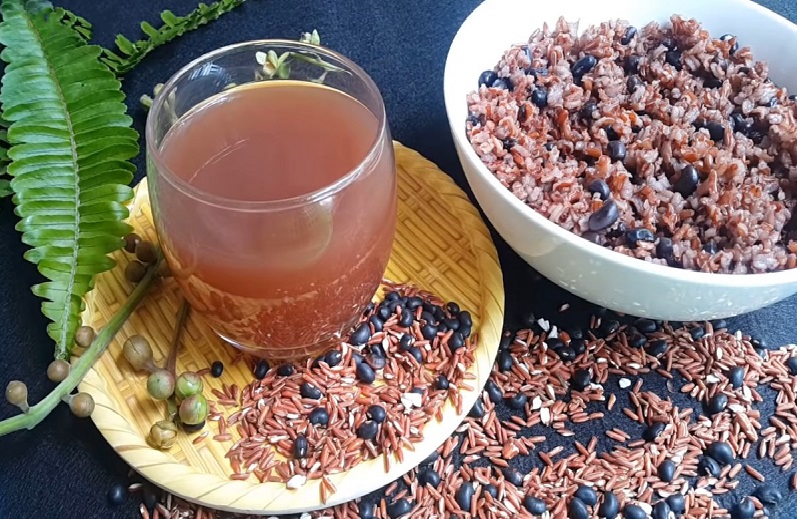 Cách làm trà gạo lứt đậu đen giúp giảm cân