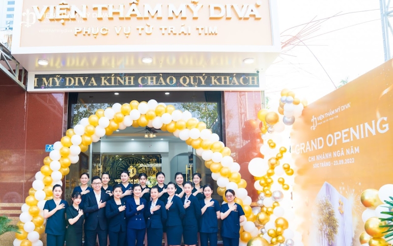 Viện thẩm mỹ DIVA tọa lạc tại Số 76 Nguyễn Huệ, Khóm 1, Phường 1, Thị Xã Ngã Năm, Tỉnh Sóc Trăng