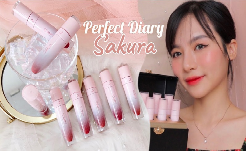 Dòng son kem Sakura Perfect Diary được yêu thích nhất