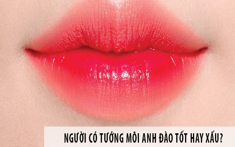 Phụ nữ có tướng môi anh đào tốt hay xấu?