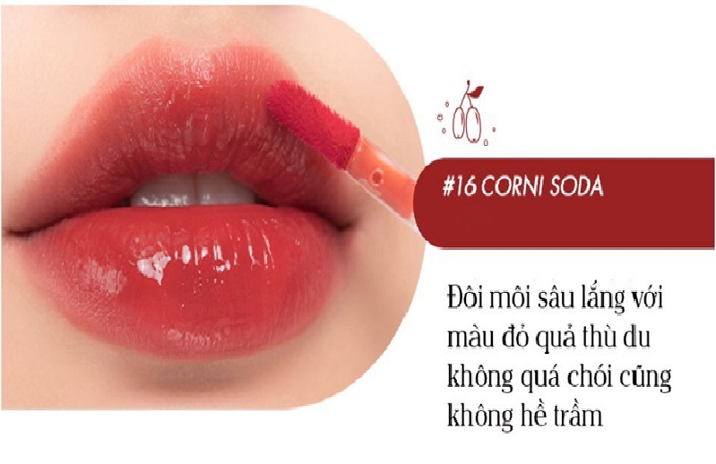 Màu 16 Corni Soda - Màu đỏ quả thù du