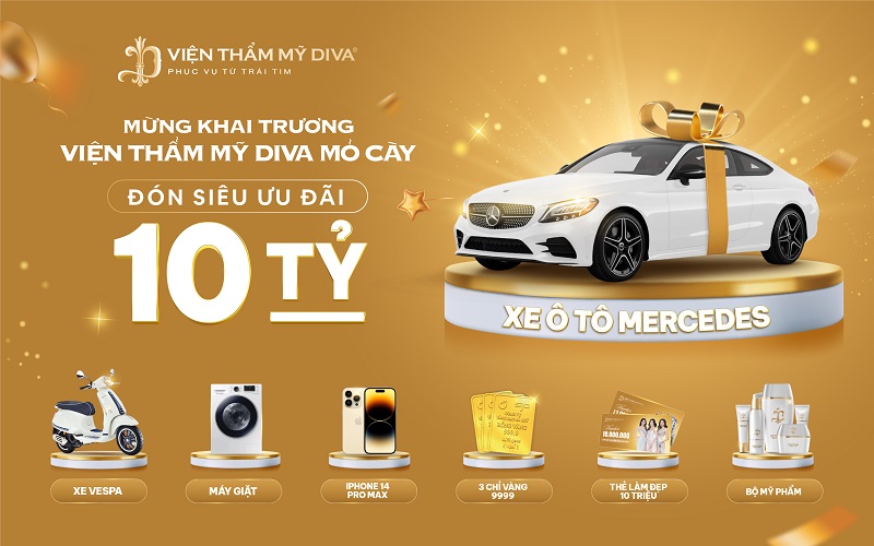 Viện thẩm mỹ DIVA đồng loạt khai trương 2 chi nhánh Xuân Lộc, Mỏ Cày