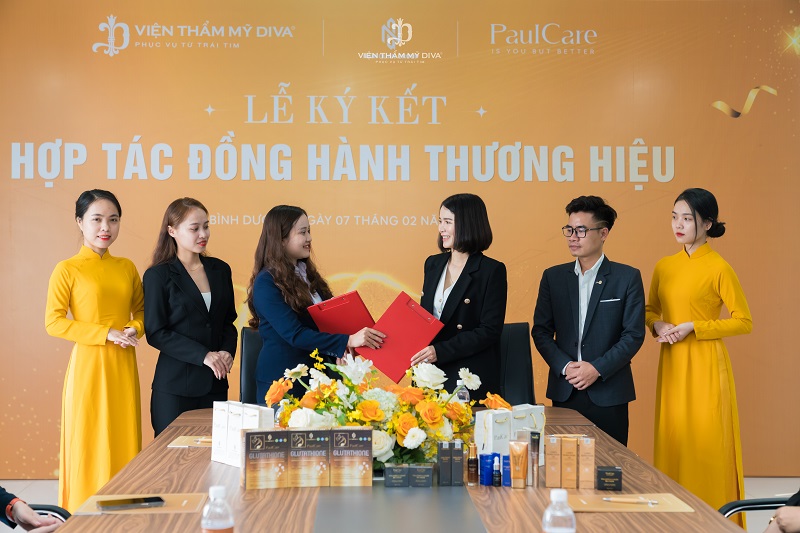 Viện thẩm mỹ DIVA ký kết hợp tác đồng hành thương hiệu cùng Mỹ phẩm Paulcare 9