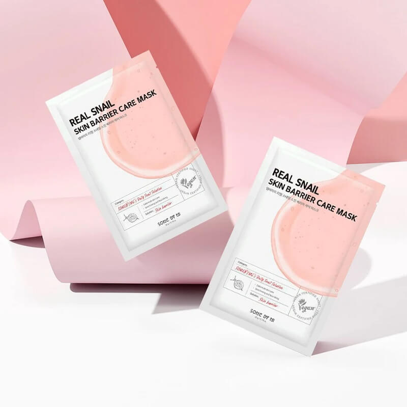 Mặt nạ phục hồi da Real Snail Skin Barrier Care Mask Some By Mi