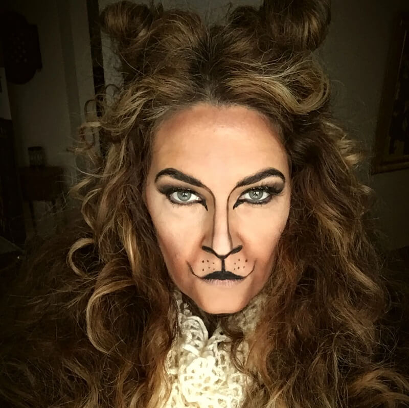 Trang điểm Halloween kiểu sư tử 