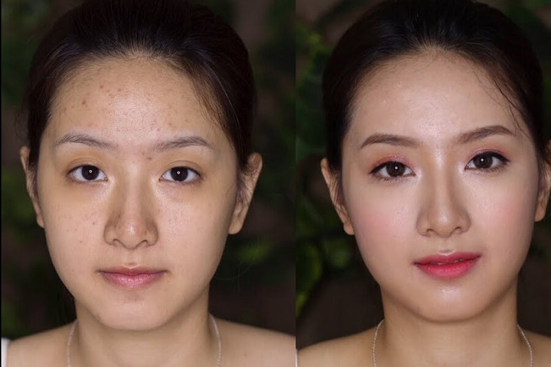 Trang điểm giúp che đi bớt những khuyết điểm trên mặt giúp phụ nữ trở nên xinh đẹp hơn