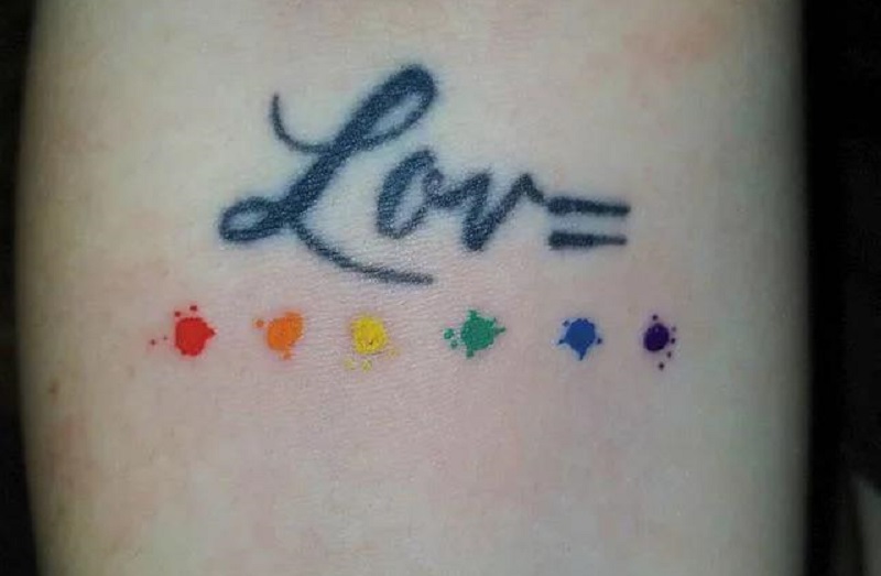 Tattoo LGBT hình băng dán cá nhân