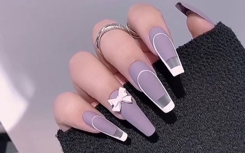 Nail tím sữa