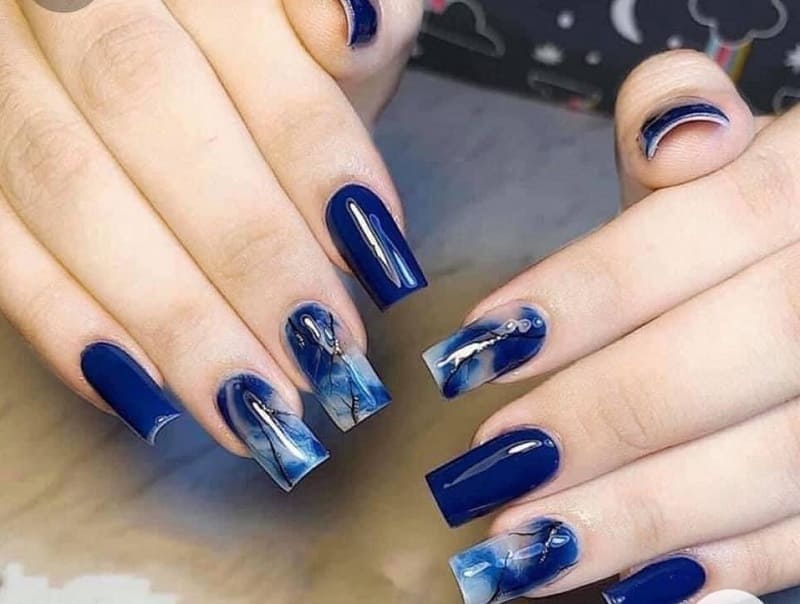 Những mẫu nail màu xanh dương nhạt đẹp nhất 2022  Stylist4men