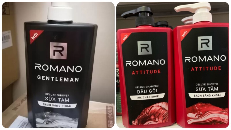 Sữa tắm cho nam thương hiệu đình đám Romano