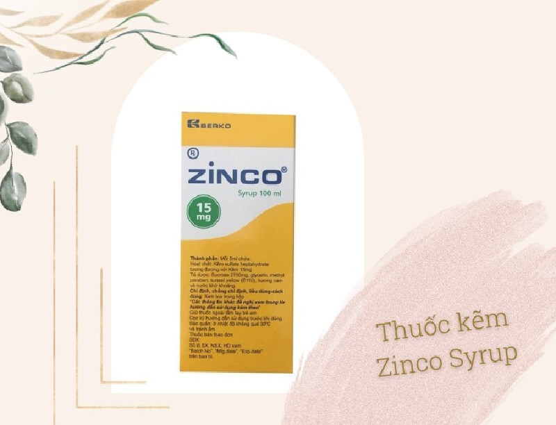 Thuốc uống bổ sung kẽm Zinco Syrup