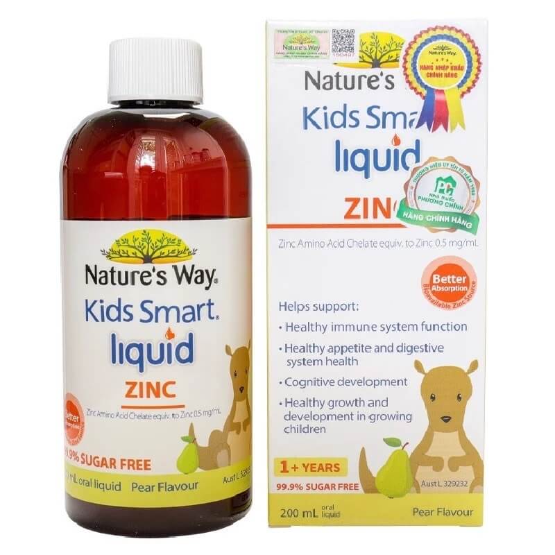 Nature’s Way Kids Smart Liquid Zinc bổ sung kẽm cho trẻ em