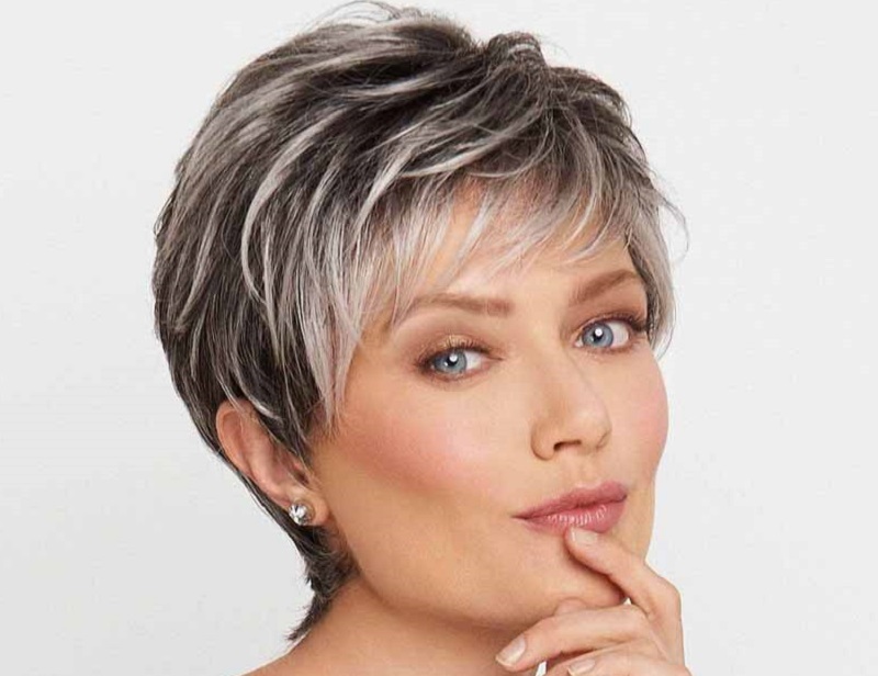 11 Kiểu tóc giả nữ trung niên đẹp tự nhiên che tóc bạc giá rẻ