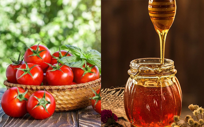 Công thức trị tàn nhang bằng mật ong và cà chua chín 