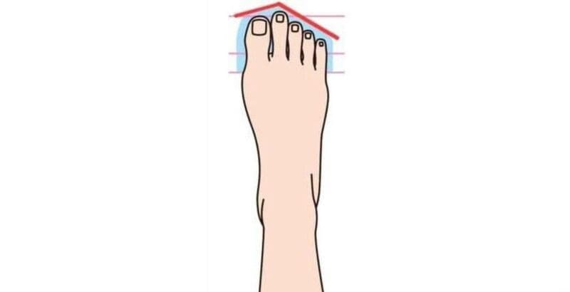Bàn chân có ngón thứ 2 dài nhất
