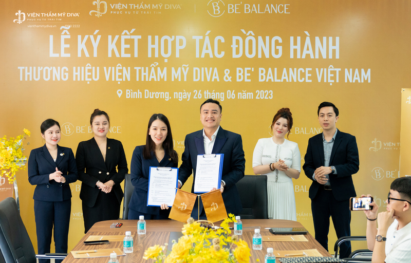 Viện thẩm mỹ DIVA ký kết hợp tác đồng hành thương hiệu cùng Be’Balance Việt Nam