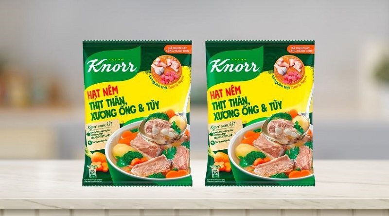 Hạt nêm Knorr rất được ưa chuộng tại Việt Nam