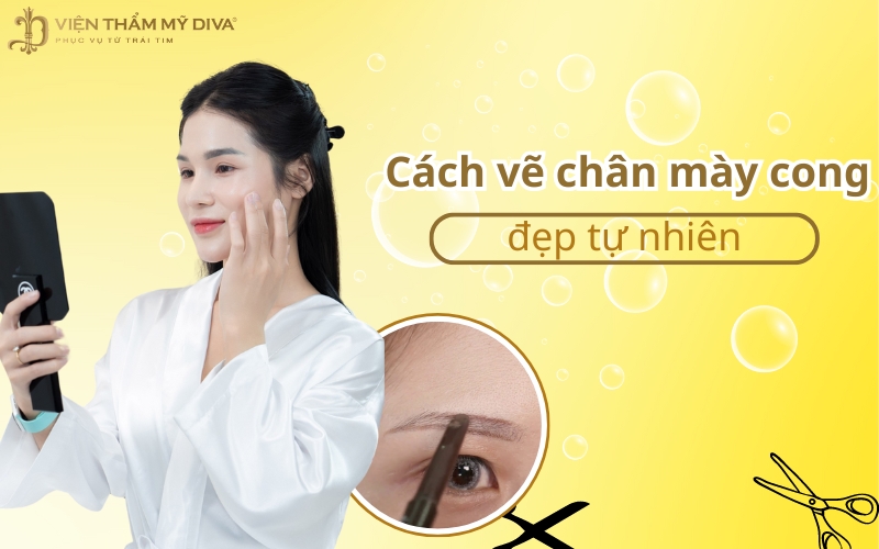 Cách vẽ chân mày cong đẹp tự nhiên cho người mới