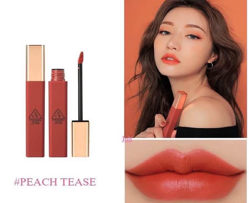 3CE Cloud Lip Tint Peach Tease cam san hô