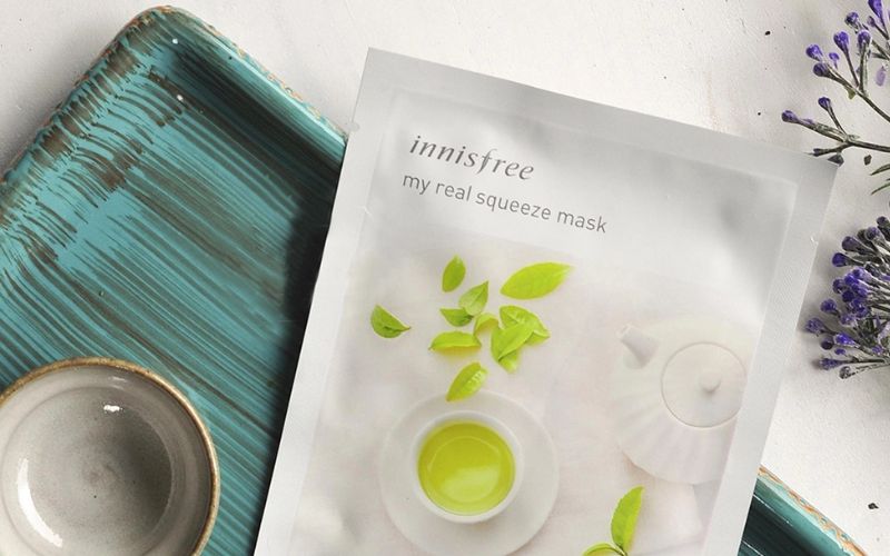 Mặt nạ trà xanh Innisfree My Real Squeeze Mask Green Tea