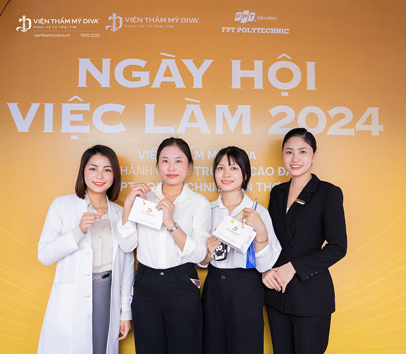 Viện thẩm mỹ DIVA đồng hành cùng Trường Cao đẳng FPT Polytechnic Cần Thơ trong sự kiện “Ngày hội việc làm”