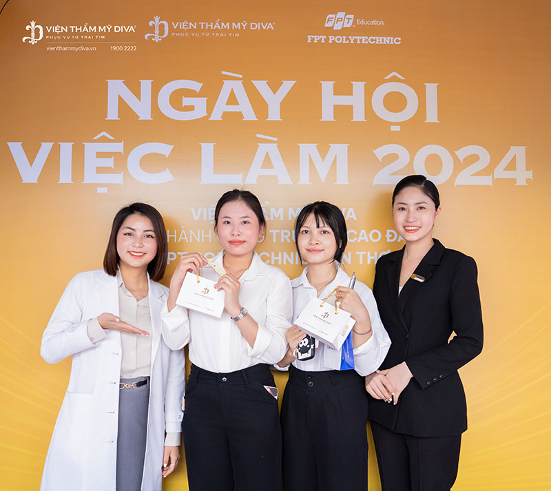 Viện thẩm mỹ DIVA đồng hành cùng Trường Cao đẳng FPT Polytechnic Cần Thơ trong sự kiện “Ngày hội việc làm” 2