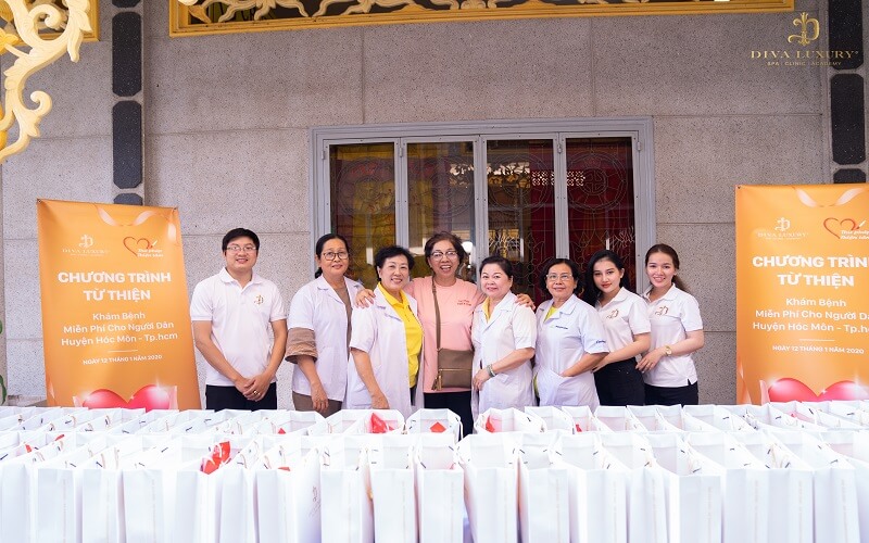 Viện Thẩm Mỹ DIVA Phối Hợp Với Đoàn Y - Bác Sĩ Thư Pháp Thiện Tâm Khám Chữa Bệnh Miễn Phí Cho Người Nghèo