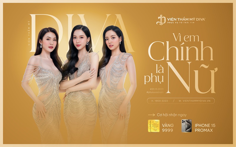 Viện thẩm mỹ DIVA triển khai chiến dịch “Vì Em - Chính là phụ nữ” mừng ngày Phụ nữ Việt Nam 20/10/2023
