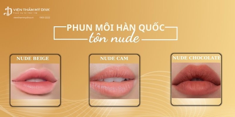 Tôn lên vẻ đẹp thanh lịch, tinh tế với bảng màu phun môi Hàn Quốc tông nude