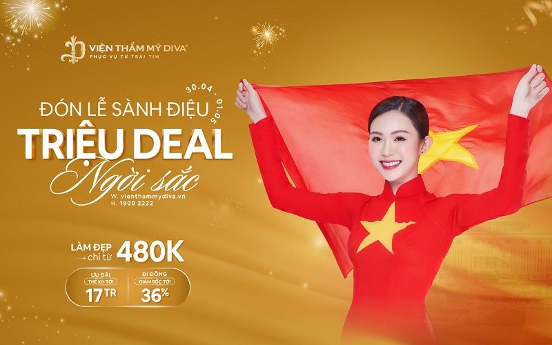 Viện thẩm mỹ DIVA đón lễ sành điệu - triệu deal ngời sắc