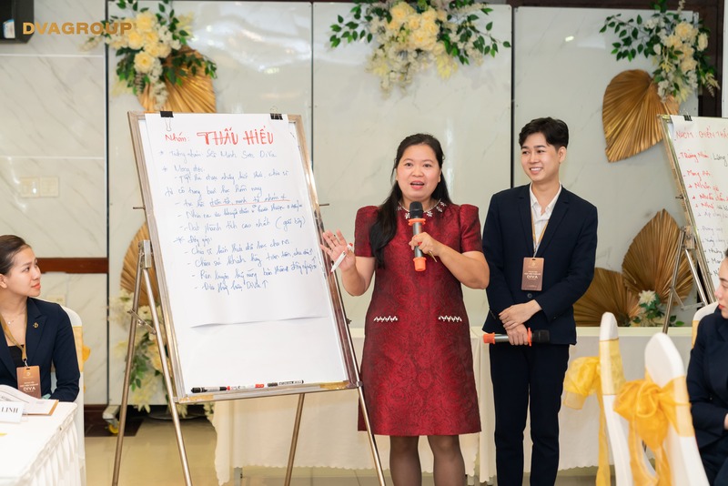 Cô Nguyễn Thị Quỳnh Thư chịu trách nhiệm  đào tạo kĩ năng tư vấn bán hàng.
