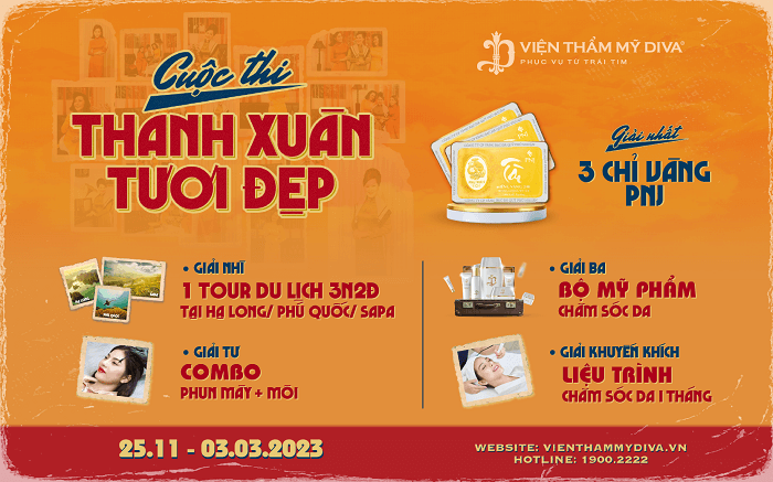 Viện thẩm mỹ DIVA phát động cuộc thi Thanh xuân tươi đẹp1