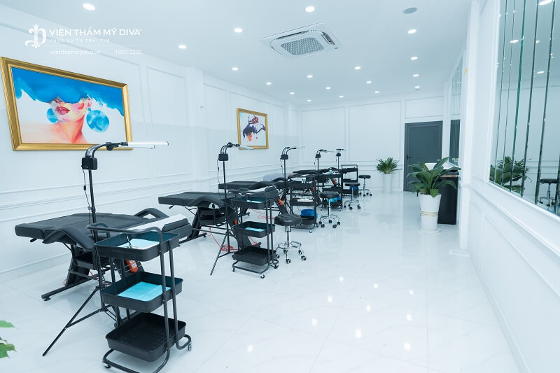 Không gian làm đẹp tại Viện thẩm mỹ DIVA Thới Lai sang trọng và đẳng cấp