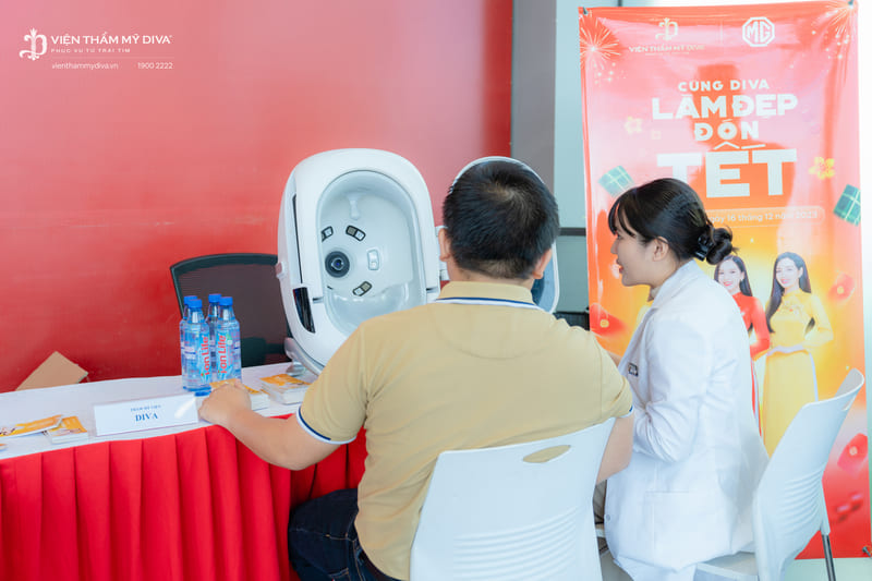 Viện thẩm mỹ DIVA mang đến cho tất cả khách hàng tham dự cơ hội soi da hoàn toàn miễn phí