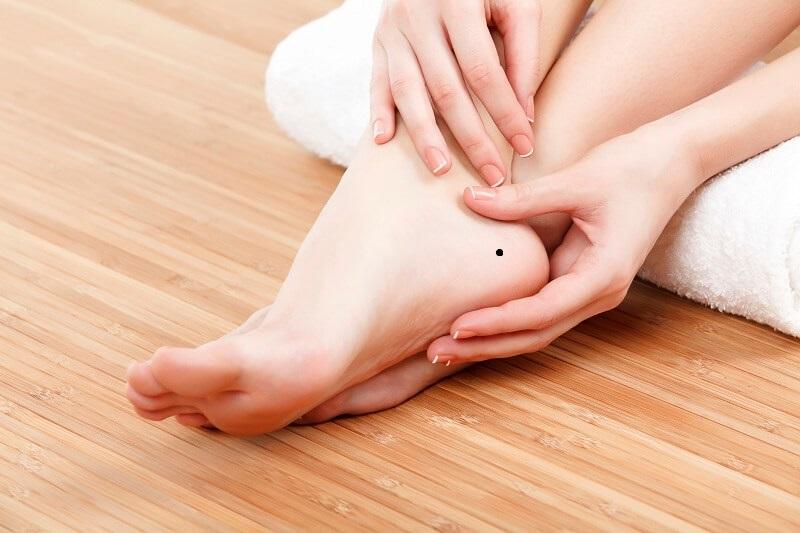 Nốt ruồi ở gót chân