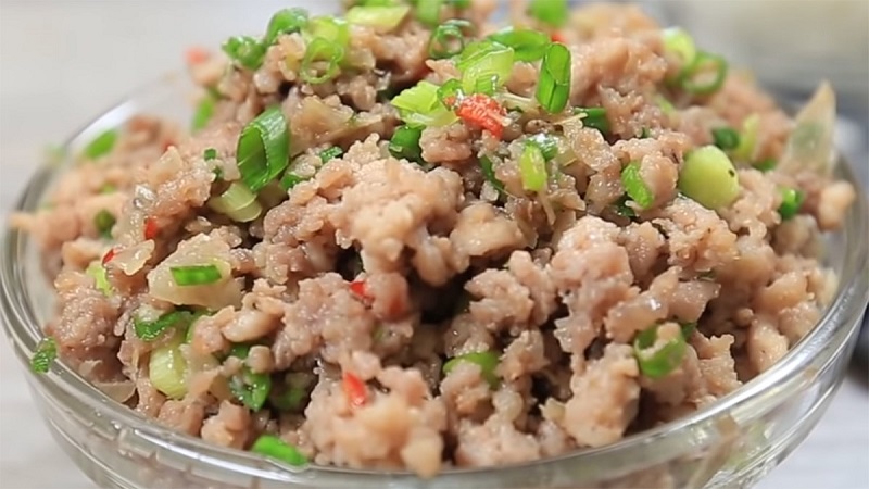 Món thịt băm rim mặn